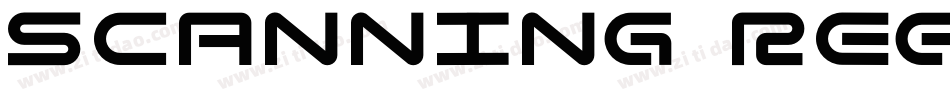 Scanning Regular字体转换